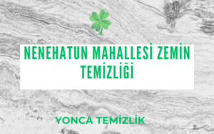 Nenehatun Mahallesi Zemin Temizliği